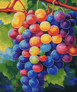 Colorful Vineyard Fruits Diamond Painting