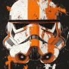 Commander Cody Splatter Star Wars Diamond Painting