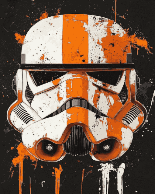 Commander Cody Splatter Star Wars Diamond Painting