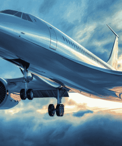 Concorde Aircraft Art Diamond Painting