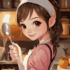 Cooking Mama Anime Diamond Painting