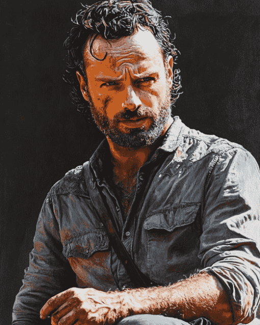 Cool Rick Grimes Celebrity Diamond Painting