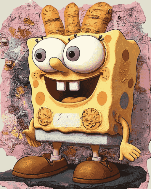 Cool Spongebob Cartoon Diamond Painting