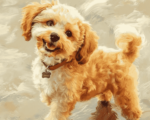 Corgi Poodle Dog Diamond Painting