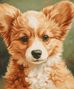 Corgi Poodle Puppy Diamond Painting