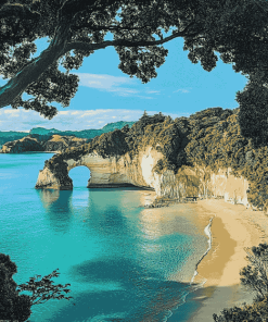 Coromandel Cathedral Cove Seascapes Diamond Painting