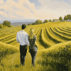 Countryside Romance in Farm Fields Diamond Painting