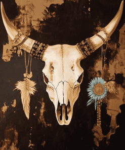 Cow Skull Diamond Painting