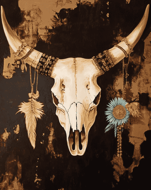 Cow Skull Diamond Painting