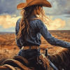 Cowgirl Westerns Diamond Painting