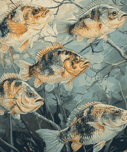 Crappie and Koi Carp Diamond Painting