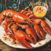 Crayfish with Delicious Sauce Diamond Painting