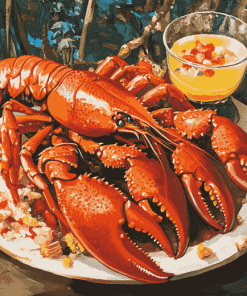 Crayfish with Delicious Sauce Diamond Painting