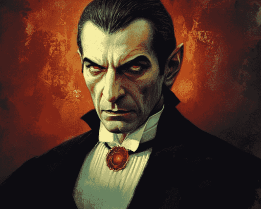 Creepy Dracula Movies Diamond Painting