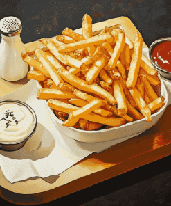 Crispy French Fries Meal Diamond Painting