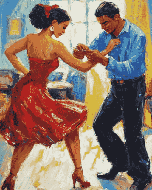 Cuban Salsa Romance Diamond Painting