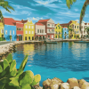 Curacao Seascape Diamond Painting