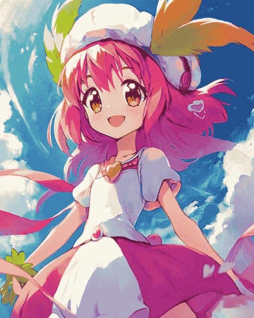 Cure Happy Anime Girl Diamond Painting