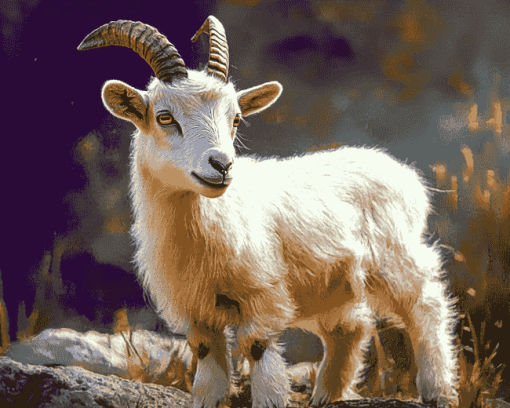 Cute Baby Goat Diamond Painting