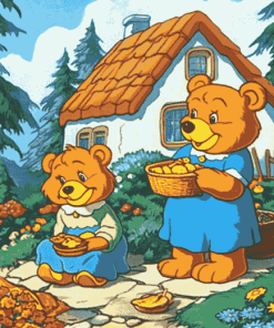 Cute Berenstain Bears Animation Diamond Painting