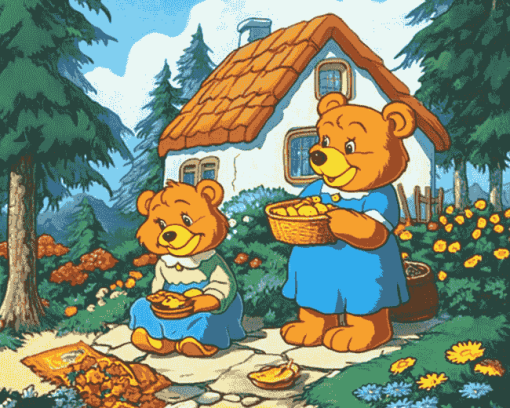 Cute Berenstain Bears Animation Diamond Painting