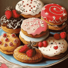 Cute Biscuits Cake Diamond Painting