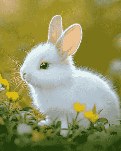 Cute Bunny Rabbit Diamond Painting