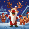 Cute Christmas Cartoon Diamond Painting