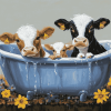 Cute Cow Calfs Diamond Painting