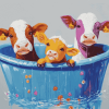 Cute Cows and Calfs Diamond Painting