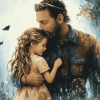 Cute Father Daughter Bonding Diamond Painting