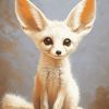 Cute Fennec Fox Diamond Painting