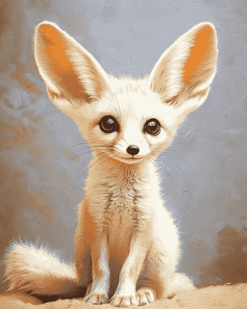 Cute Fennec Fox Diamond Painting