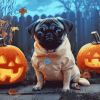 Cute Halloween Puppy Diamond Painting