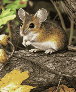 Cute Mouse in Nature Diamond Painting