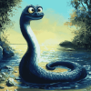 Cute Nessie Animation Diamond Painting