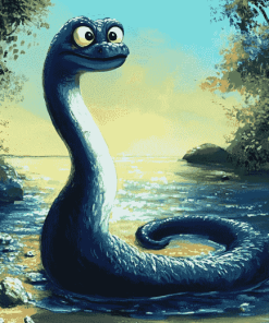 Cute Nessie Animation Diamond Painting