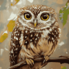 Cute Ninoxe Boobook Owl Diamond Painting