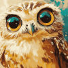 Cute Owl Diamond Painting