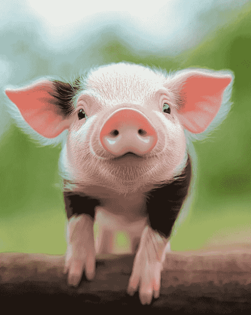 Cute Piggy Diamond Painting