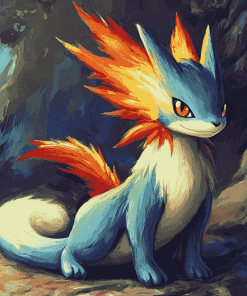 Cute Quilava Pokemon Diamond Painting