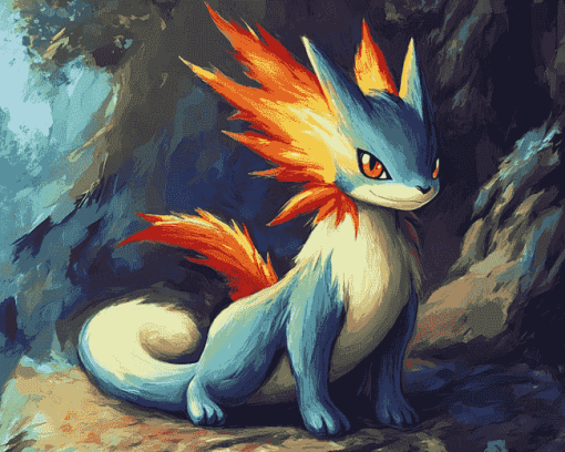 Cute Quilava Pokemon Diamond Painting