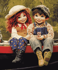 Cute Rosie And Jim Diamond Painting