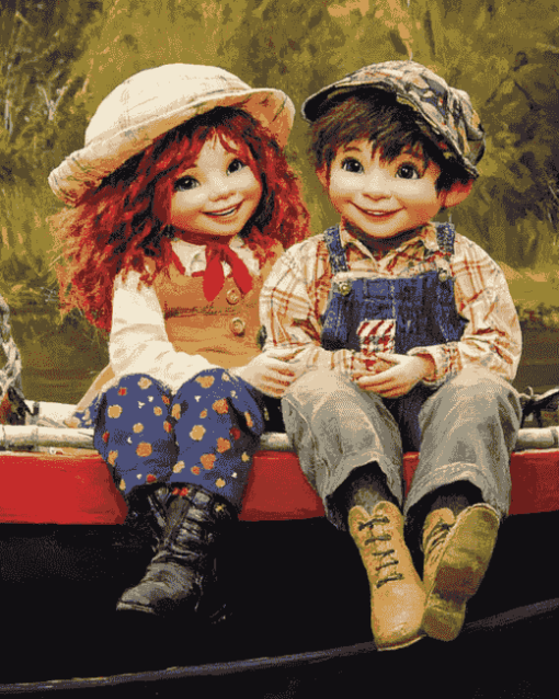 Cute Rosie And Jim Diamond Painting