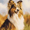 Cute Rough Collie Puppy Diamond Painting