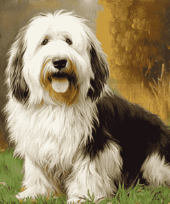 Cute Sheepdog Puppy Diamond Painting