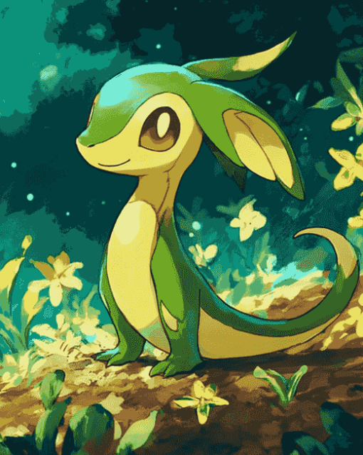 Cute Snivy Pokemon Diamond Painting