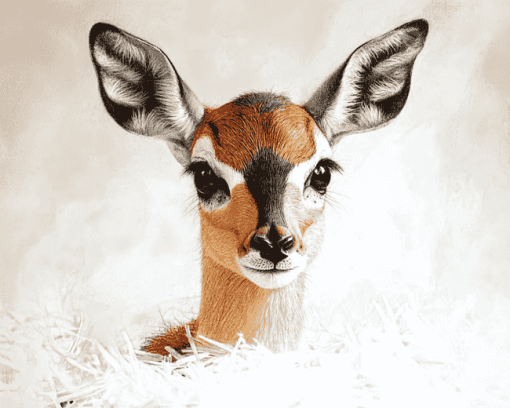 Cute Steenbok Animal Diamond Painting