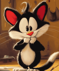 Cute Sylvester The Cat Animation Diamond Painting