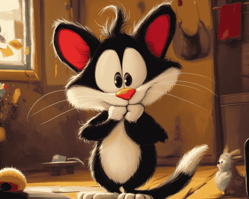 Cute Sylvester The Cat Animation Diamond Painting